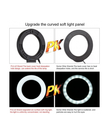Puluz Lampa pierścieniowa LED z regulowaną podstawką PU391 nr 2