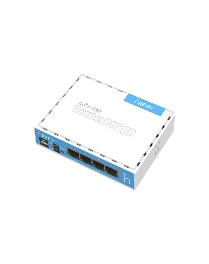 MikroTik RB941-2 hAP lite classic RouterOS L4 32MB RAM, 4xLAN,2.4GHz 802.11b/g/n główny