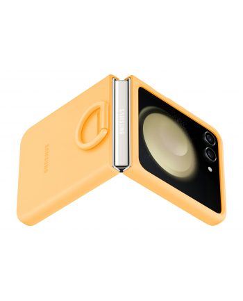 Samsung Silicone Case with Ring do Galaxy Flip 5 apricot