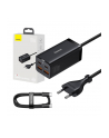 Baseus GaN3 Pro 2xUSB-C + 2xUSB, 100W (czarna) ładowarka sieciowa - nr 1