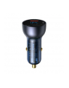 ładowarka Ładowarka samochodowa Baseus Particular Digital Display z wyświetlaczem, USB + USB-C, QC3.0+PD, 5A, 65W (szara) - nr 1
