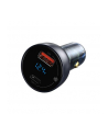 ładowarka Ładowarka samochodowa Baseus Particular Digital Display z wyświetlaczem, USB + USB-C, QC3.0+PD, 5A, 65W (szara) - nr 4