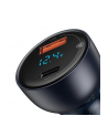 ładowarka Ładowarka samochodowa Baseus Particular Digital Display z wyświetlaczem, USB + USB-C, QC3.0+PD, 5A, 65W (szara) - nr 5