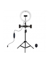Puluz Lampa pierścieniowa / statyw LED 26cm 3x Smartfon PKT3070B - nr 2