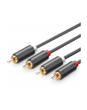 Ugreen AV104 2x RCA (Cinch) do 2x RCA (Cinch) 2m czarny - nr 2