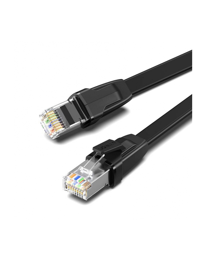UGREEN NW134 Płaski z metalowymi wtyczkami, Ethernet RJ45, Cat.8, U/FTP, 0.5m (czarny) główny