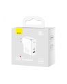 Baseus GaN5 Pro, USB-C + USB, 100W + kabel (biała) ładowarka sieciowa - nr 6
