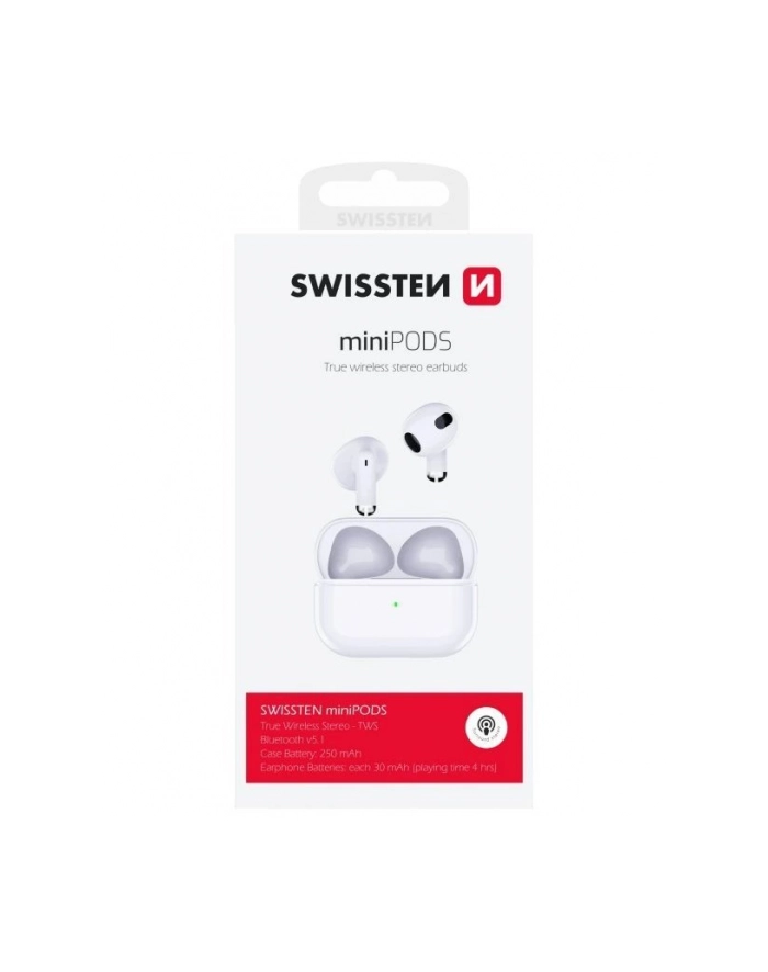 Swissten TWS Minipods Białe główny