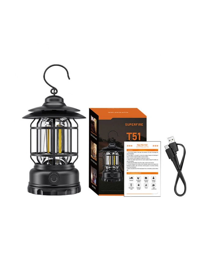 Lampa kempingowa Superfire T51, USB-C główny