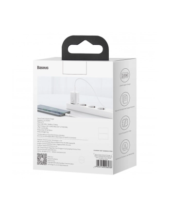 Baseus Super Si Quick Charger 1C 25W (biała) ładowarka sieciowa