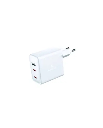 Swissten GaN 2x USB C + USB 70 W Power Delivery Biała