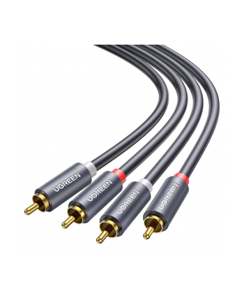 Ugreen AV104 2x RCA (Cinch) do 2x RCA (Cinch) 1m czarny