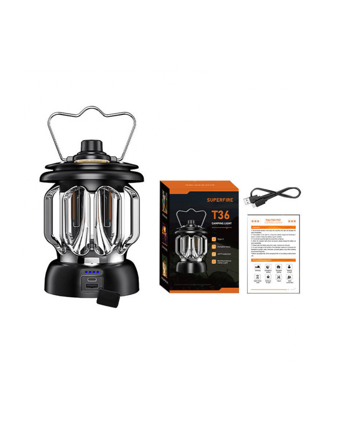 Lampa kempingowa Superfire T36, USB-C główny