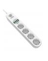 Listwa zasilająca z 4 gniazdami AC, 4x USB, LDNIO SE4432, 2m (biała) - nr 4