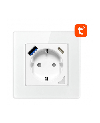 Avatto N-WOT10-USB-W USB i USB-C TUYA (białe)