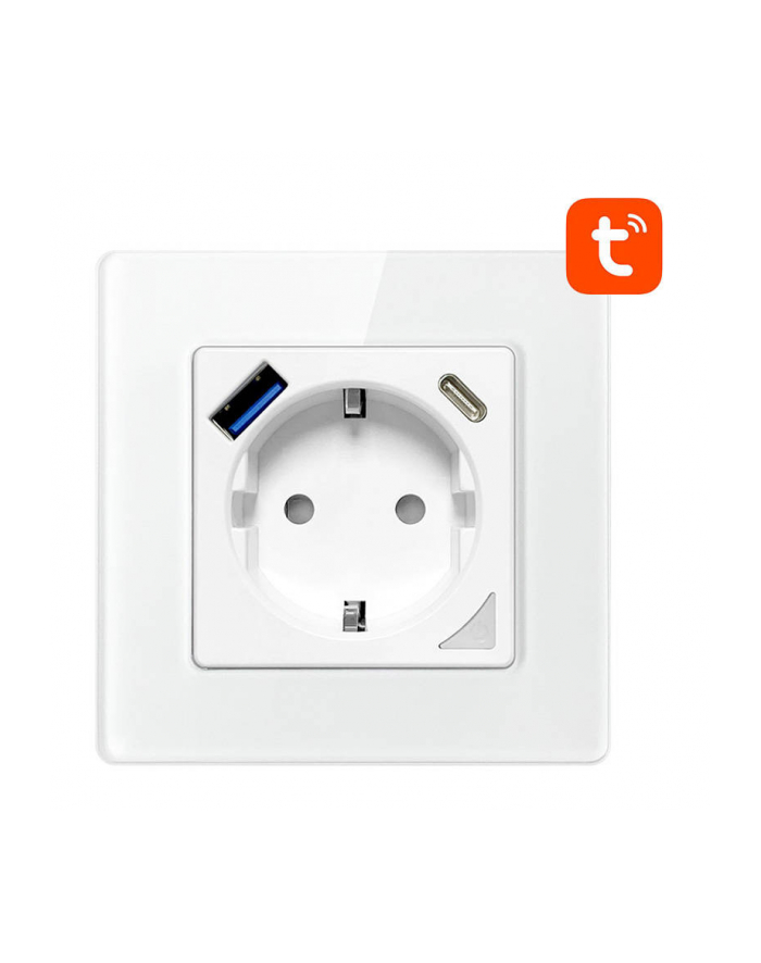 Avatto N-WOT10-USB-W USB i USB-C TUYA (białe) główny