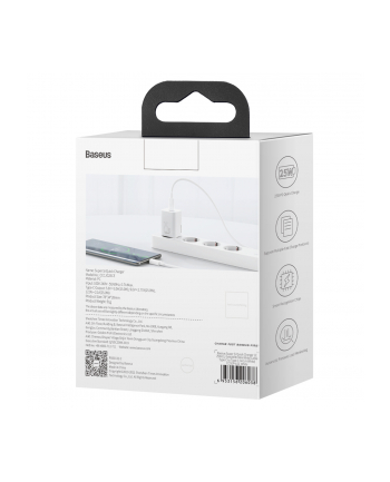 Baseus Super Si Quick Charger 1C 25W (biała) ładowarka sieciowa