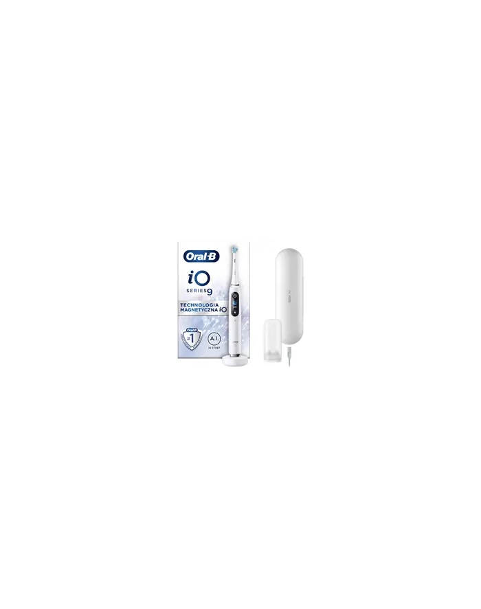 Oral-B iO 9 biały Rodzaj: magnetyczne | Oscylacyjno-czerwonyacyjne:| Zasilanie: akumulatorowe | Akcesoria: główny