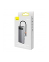 Baseus Metal Gleam Series Hub 7w1, USB-C do 3x USB 3.0 + HDMI + USB-C PD + VGA + Ethernet RJ45 - nr 6