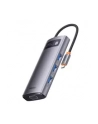 Baseus Metal Gleam Series Hub 7w1, USB-C do 3x USB 3.0 + HDMI + USB-C PD + VGA + Ethernet RJ45 - nr 7