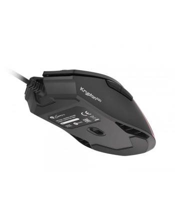 Genesis Krypton 220 RGB mysz przewodowa | optyczna | 6400 dpi | 6 przycisków | podświetlenie RGB z efektem PRISMO