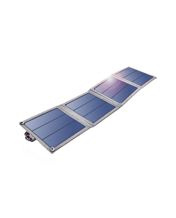 Choetech turystyczna ładowarka solarna do telefonu z USB 14W rozkładana szara (SC004)