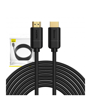 Baseus High Definition HDMI 2.0, 4K 30Hz, 3D, HDR, 18Gbps, 8m (czarny) nr 1