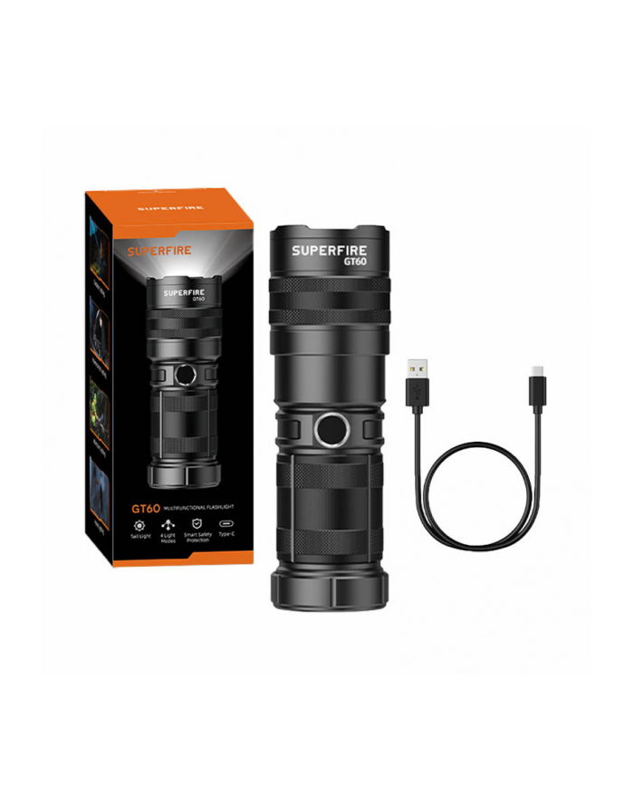 Latarka Superfire GT60, 2600lm, USB-C główny