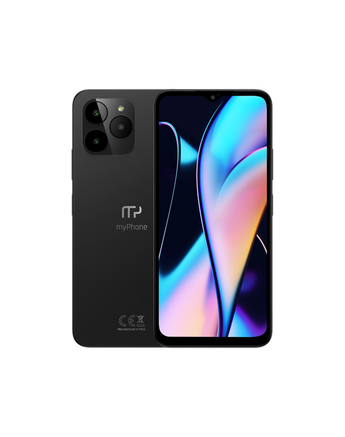 myPhone N23 LTE 6/128GB czarny 6,51'' HD+ | MTK G36 | 6/128GB | 50MP | LTE | NFC | System Android 13 główny