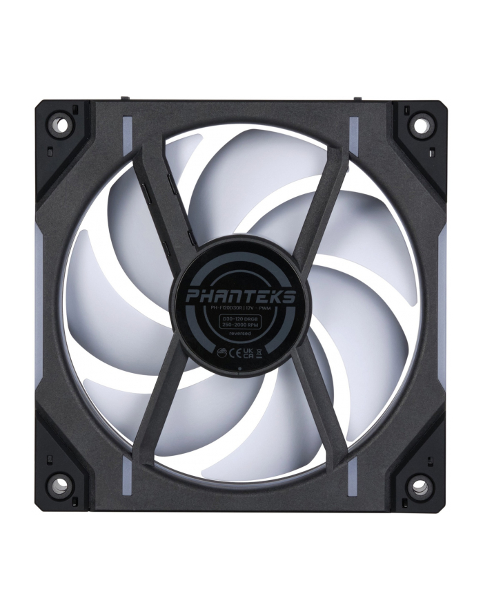 PHANTEKS D30 PWM Reverse Airflow D-RGB - 120mm, czarny PWM główny
