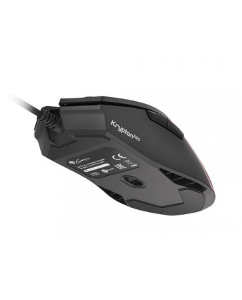 Genesis Krypton 220 RGB mysz przewodowa | optyczna | 6400 dpi | 6 przycisków | podświetlenie RGB z efektem PRISMO