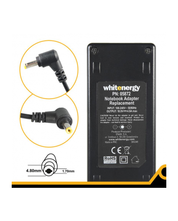 Whitenergy zasilacz 18.5V/4.5A 90W wtyczka 4.8x1.7 mm Compaq