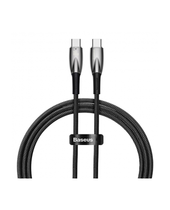 Kabel USB-C do USB-C Baseus Glimmer, 100W, 1m (czarny)