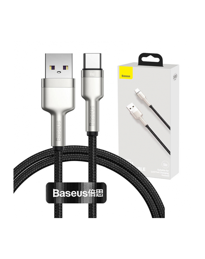 Baseus Cafule USB do USB-C, 66W, 1m (czarny) główny