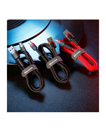 Baseus Cafule USB do microUSB 2A 3m (czarno-czerwony)