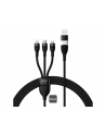 Baseus Flash Series 2 USB 3w1, USB-C + micro USB + Lightning, 100W, 1.2m (czarny) - nr 7