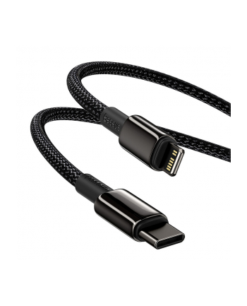 Baseus Tungsten Gold USB-C do Lightning, 20W, 5A, PD, 1m (czarny)