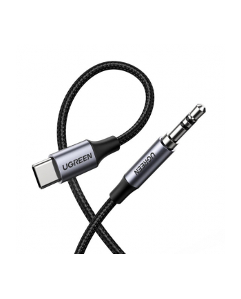 UGREEN miniJack 3.5mm AUX - USB-C 1m szary