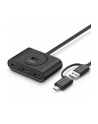 UGREEN 4-portowy USB 3.0 + USB-C 3.1, OTG (czarny) - nr 1