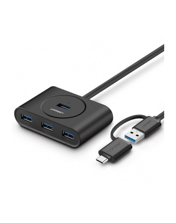 UGREEN 4-portowy USB 3.0 + USB-C 3.1, OTG (czarny) główny