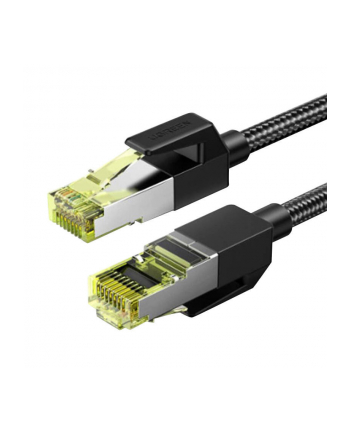 UGREEN NW150 w oplocie, Ethernet RJ45, Cat.7, F/FTP, 0.5m (czarny)