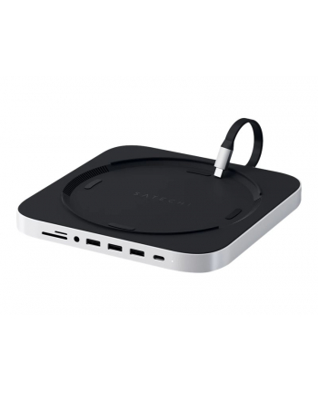 Satechi Aluminum do Mac Mini USB-C (USB-C, 3x USB-A, czytnik kart micro/SD, jack port) (srebrny) nr 1