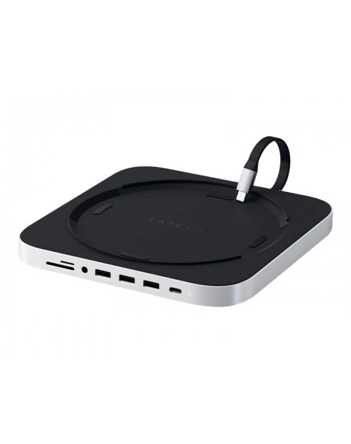 Satechi Aluminum do Mac Mini USB-C (USB-C, 3x USB-A, czytnik kart micro/SD, jack port) (srebrny) główny