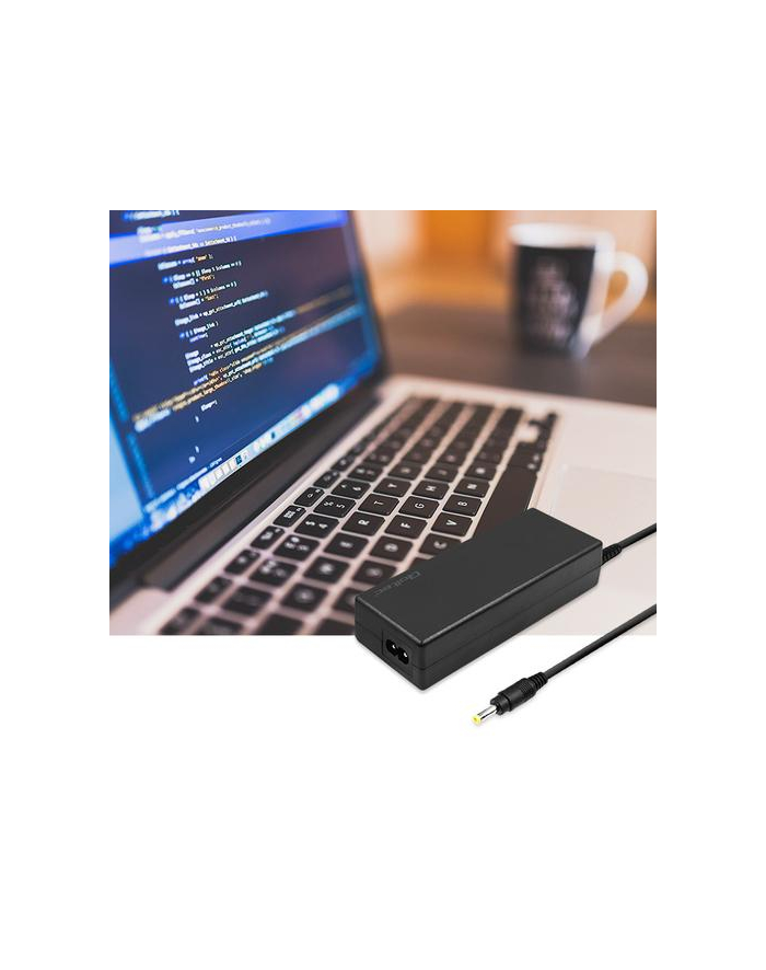 Qoltec Zasilacz do Smartphome Huawei 65W | 19V | 3.42A | 4.0*1.7 | +kabel zasilający główny