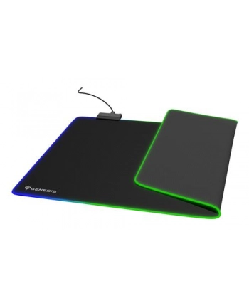 Genesis Boron 500 XXL RGB do sensorów optycznych i laserowych | 800x400mm | czarna | podświetlenie RGB
