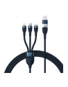Baseus Flash Series 2 USB 3w1, USB-C + micro USB + Lightning, 100W, 1.2m (czarny) - nr 7