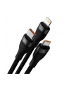 Baseus 3w1 Flash II, USB-C + micro USB + Lightning, 66W, 1.2m (czarny) - nr 3