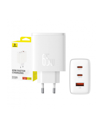 Baseus OS-Cube Pro 2xUSB-C + USB, 65W (biała) nr 2