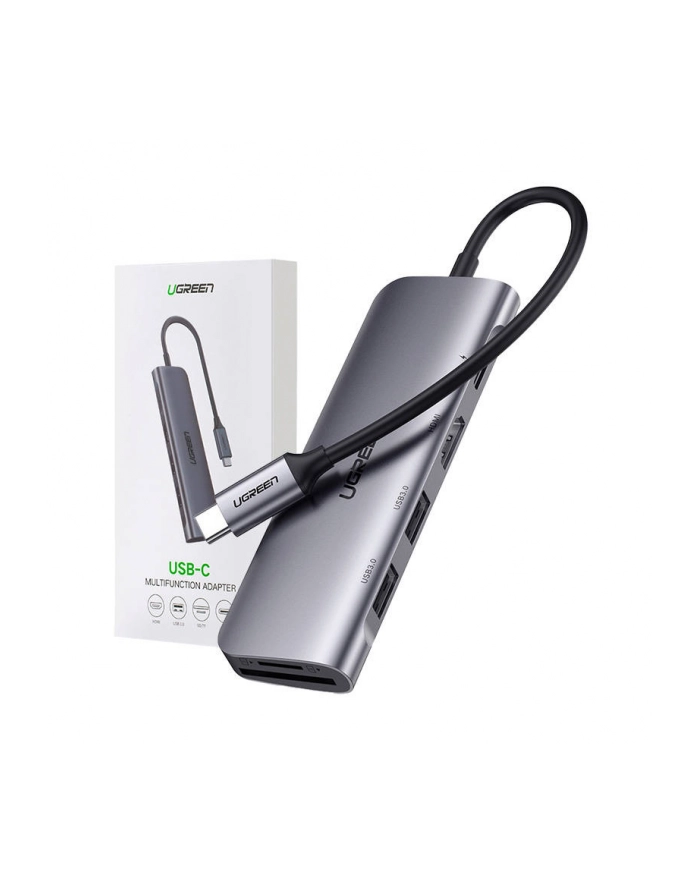 Ugreen CM195 USB-C do HDMI, 2x USB-A 3.0, SD/TF, PD główny