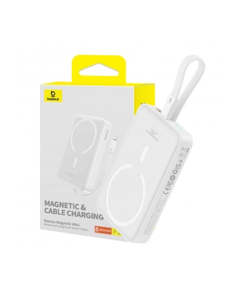 Baseus Magnetic Mini 10000mAh 20W MagSafe (biały)